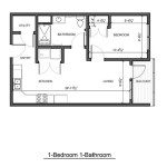 1 Bedroom Floor Plan Design With Dimensions