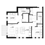 2 Bedroom Apartment Floor Plans With Dimensions In Meters