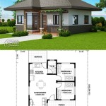 2 Bedroom Bungalow Floor Plan With Dimensions