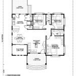 Bungalow House Floor Plan With Dimensions In Meters And