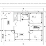 Simple House Floor Plan Autocad With Dimensions In Meters And Feet